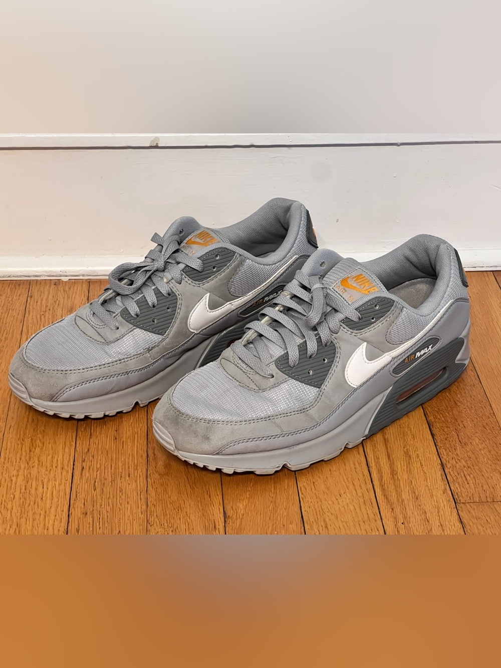 Nike Air Max 90 Wolf Grey Kumquat Men’s 12